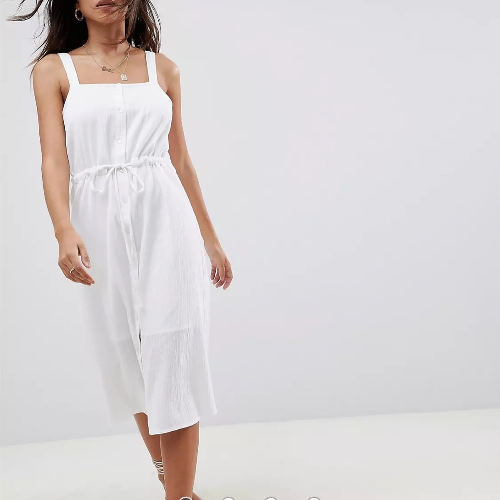 ASOS Linen button down midi-dress